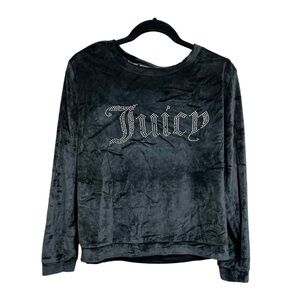 NWOT Juicy Couture Black Velour Sleepwear Women’s Large
